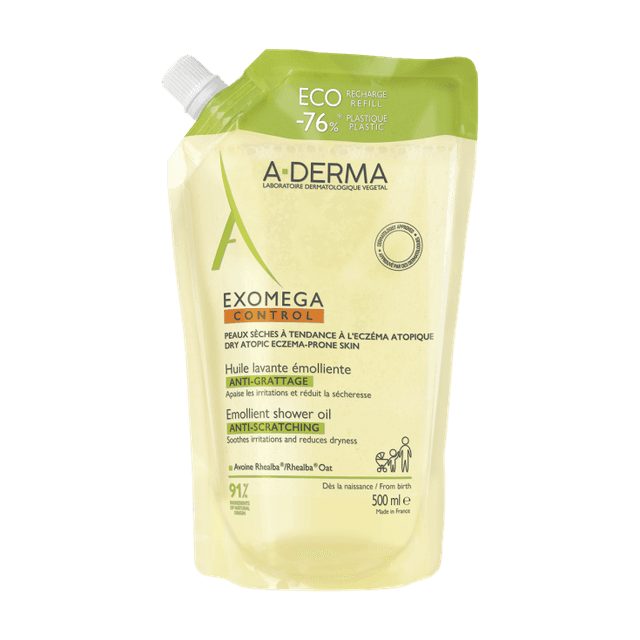A-Derma Exomega Control Aceite Limpiador – Recambio 500 ml