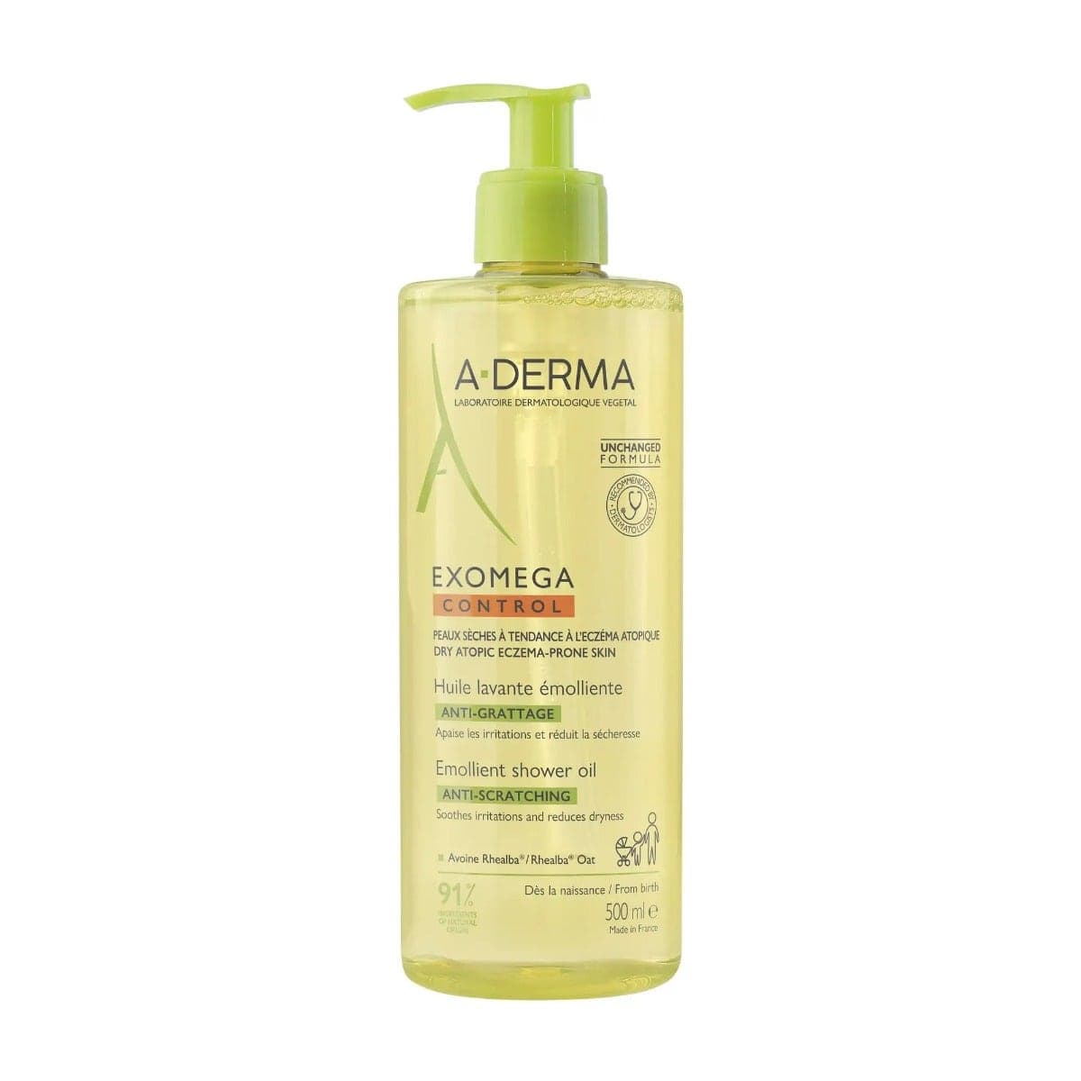 A-Derma Exomega Control Aceite Limpiador – 500 ml