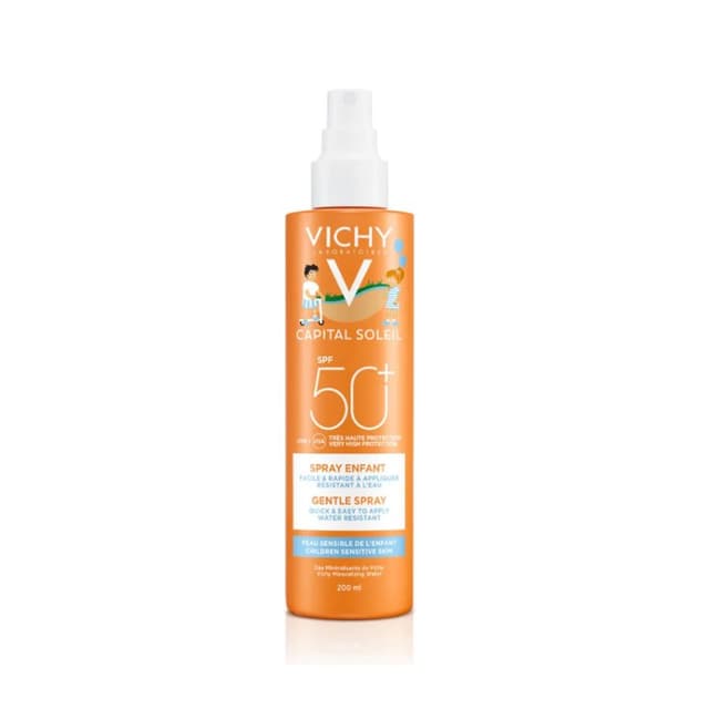 Vichy Capital Soleil Spray Kids FPS 50+ – Resistente al agua
