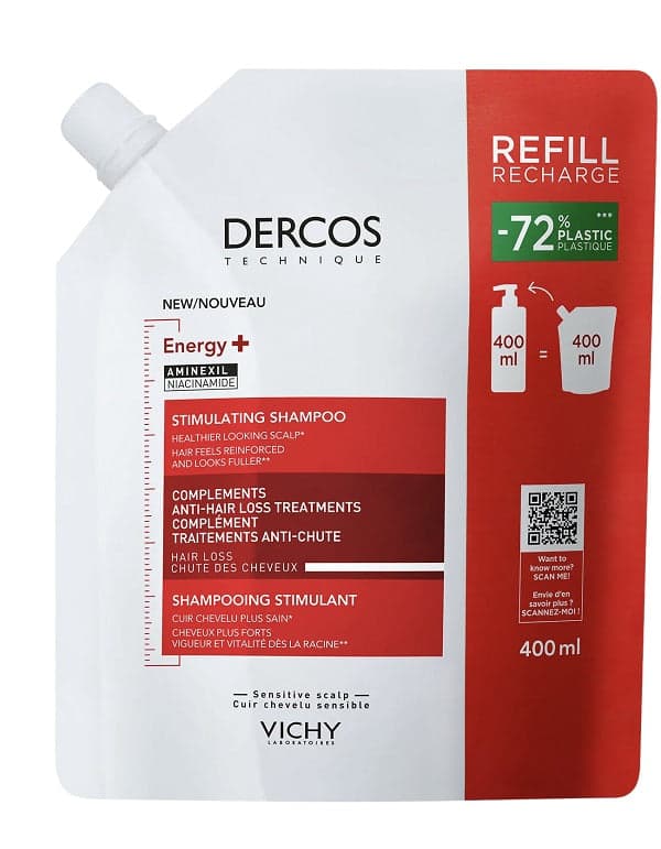 Vichy Dercos Energy+ Champú – Recambio 400 ml