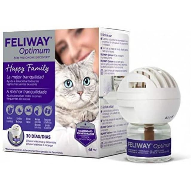 Feliway Optimum Difusor + Recambio – 48 ml