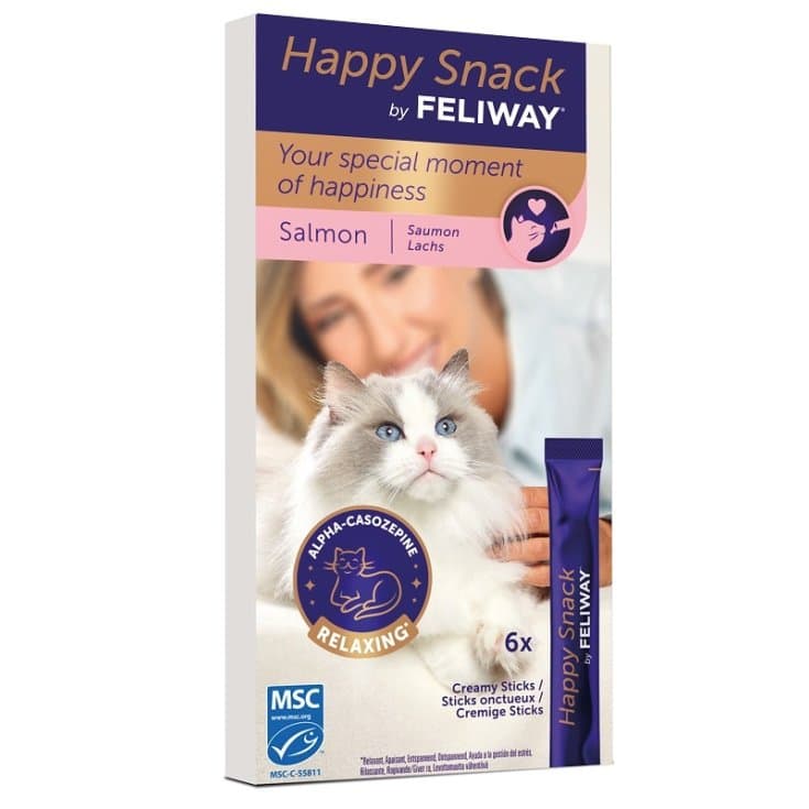 Feliway Happy Snack Salmón – 6 unidades