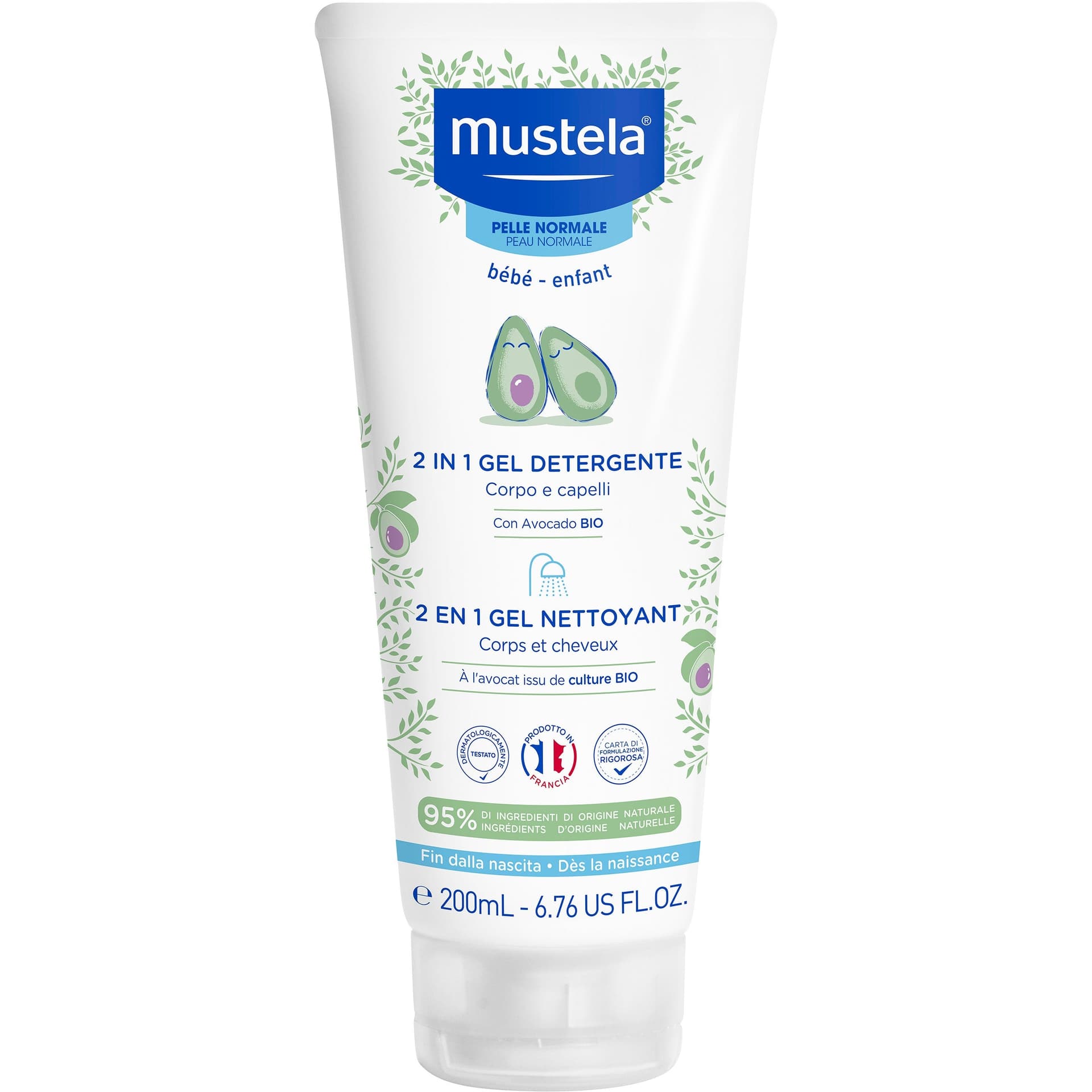 Mustela Gel 2 en 1 Lavado y Cuidado – 200 ml
