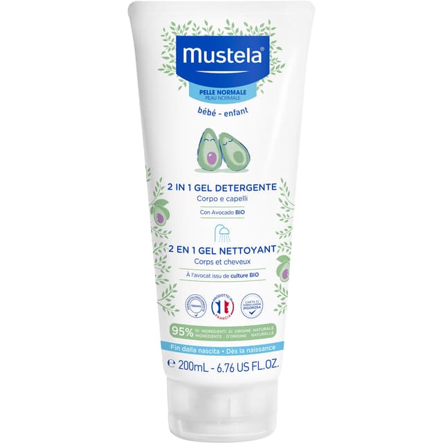 Mustela Gel 2 en 1 Lavado y Cuidado – 200 ml