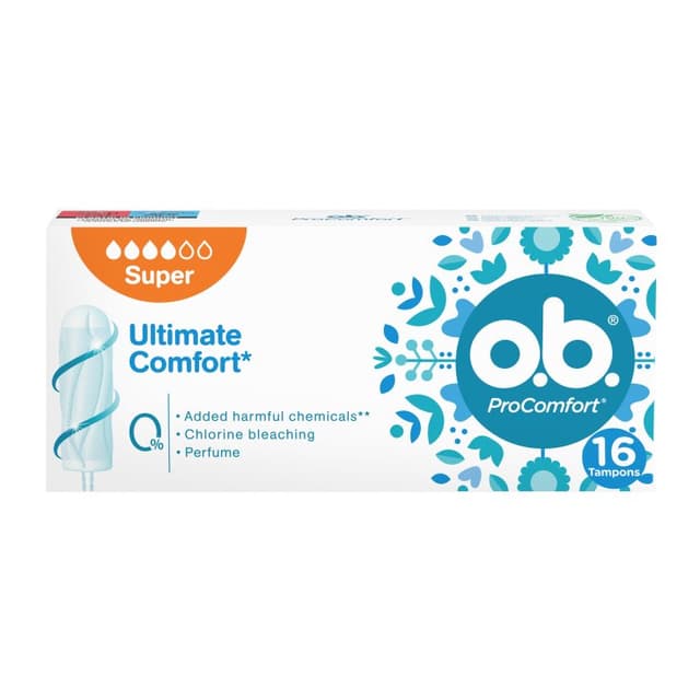 OB Pro Comfort Super Tampones – 16 unidades