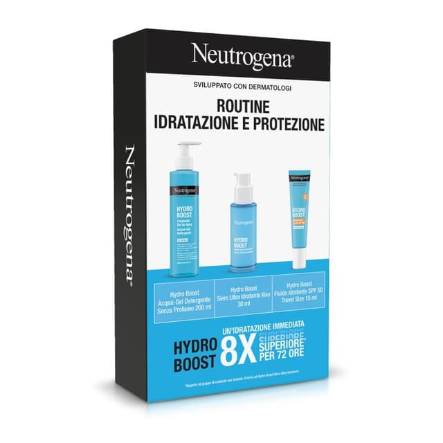 Neutrogena Hydro Boost – Gel Limpiador en Leche + Sérum