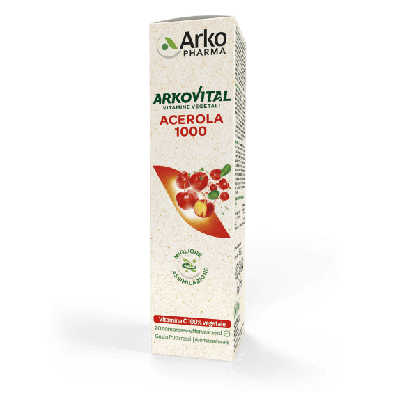 Vitamina C 85 mg – 20 comprimidos efervescentes | Arkovital Acerola