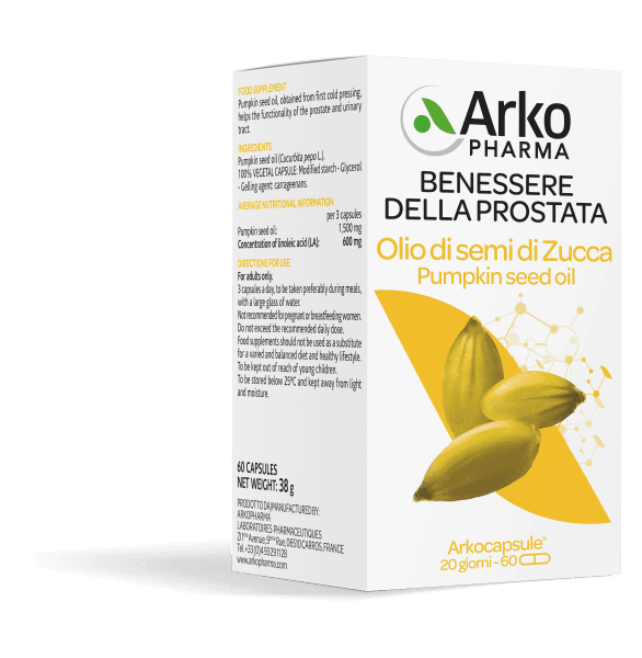 Arkocapsule Aceite de Semilla de Calabaza Bio – 45 cápsulas