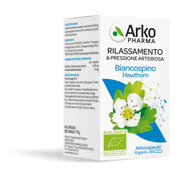 Espino Blanco – 45 cápsulas | Arkocapsule Espino Blanco Bio