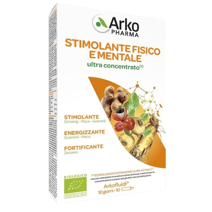 Jengibre + Ginseng – 10 sobres | Arkofluidi Estimulante Físico