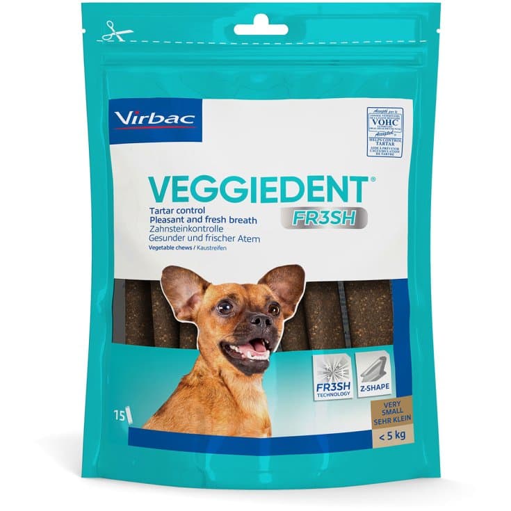 Veggiedent Fr3sh XS – 15 sticks masticables para perros pequeños