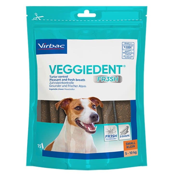 Veggiedent Fr3sh S – 15 sticks masticables para perros pequeños