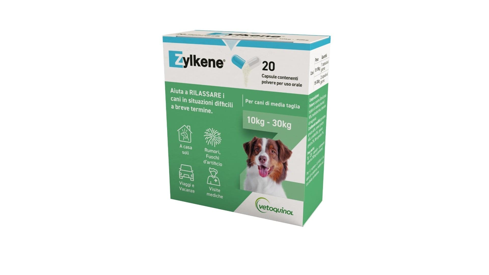 Zylkene 225 mg Cápsulas – 20 unidades para animales