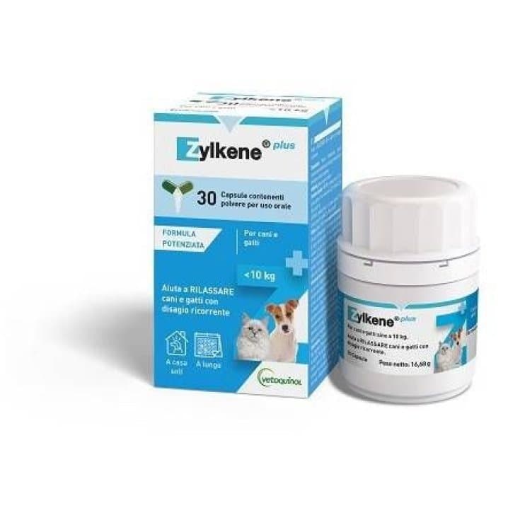 Zylkene Plus para Perros y Gatos de hasta 10 kg – Cápsulas