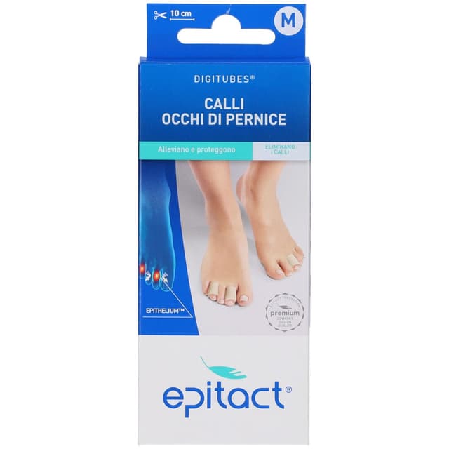 Epitact Digitube Gel Protector de dedos de silicona M – 10 unidades