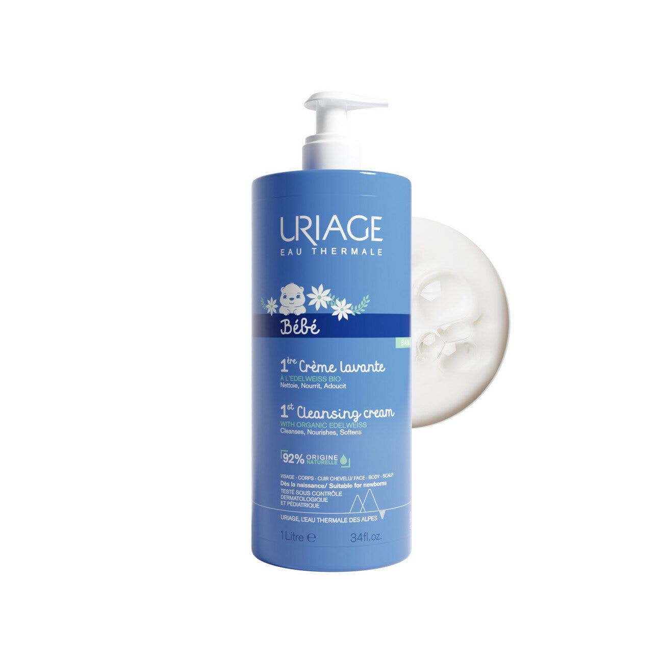 Uriage Bébé Crema Limpiadora – 1 L