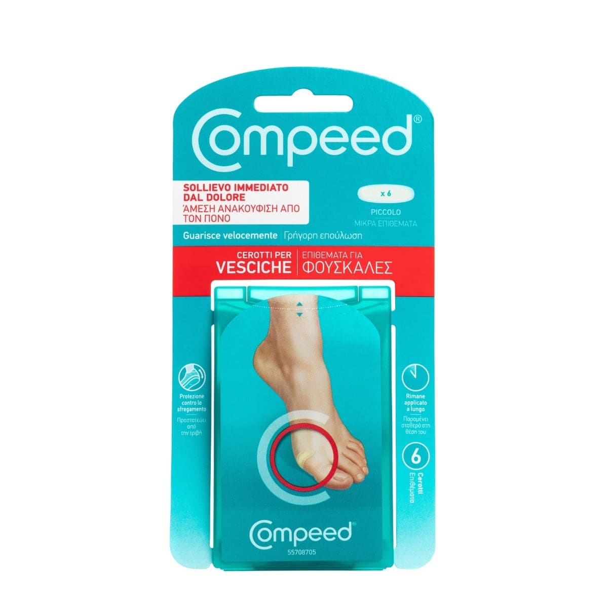 Compeed Apósitos para Ampollas Pequeños – 6 unidades
