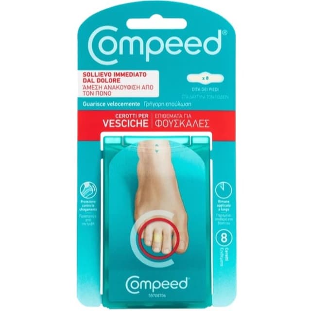 Compeed Apósitos para Ampollas en Dedos y Pie – 8 unidades