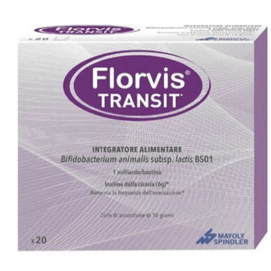Florvis Transit Suspensión – Probióticos con bacterias lácticas + inulina – 20 sobres