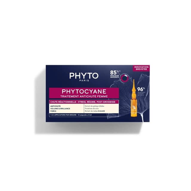 Phytocyane Donna Caduta Temporanea – 12 ampollas para mujer