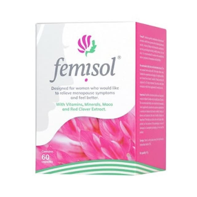 Femisol Isoflavonas de Trébol Rojo + Ginseng – 60 cápsulas
