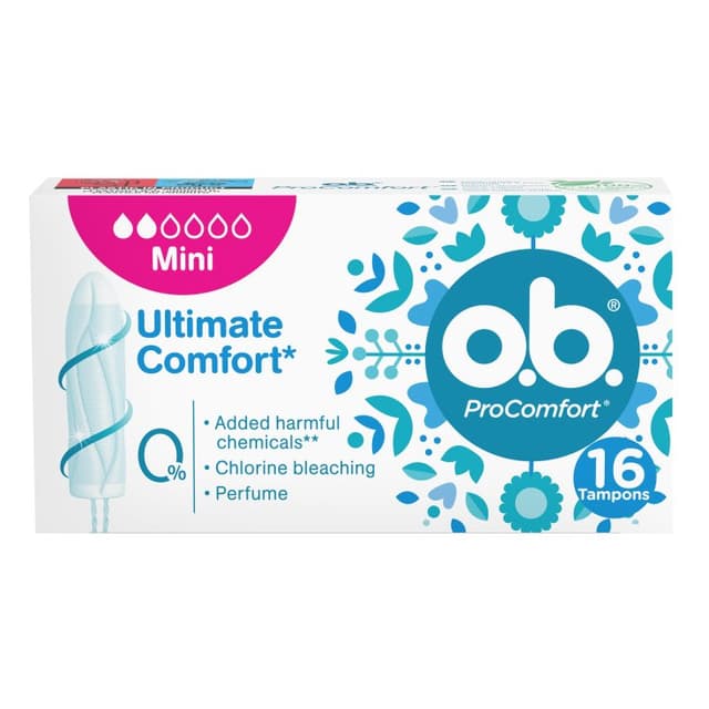 OB Pro Comfort Mini Tampones – 16 unidades