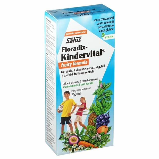 Kindervital Fruity Formula Potenciada – complemento alimenticio líquido