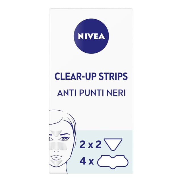 NIVEA Visage Clear-Up Tiras – Tiras limpiadoras de poros para la zona T, 6 unidades