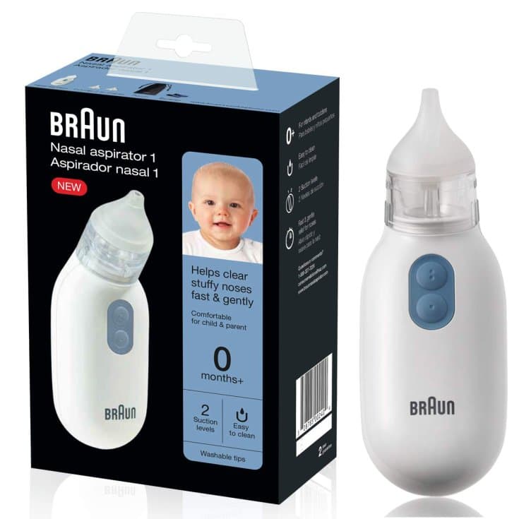 Aspirador nasal Braun para bebés y niños pequeños