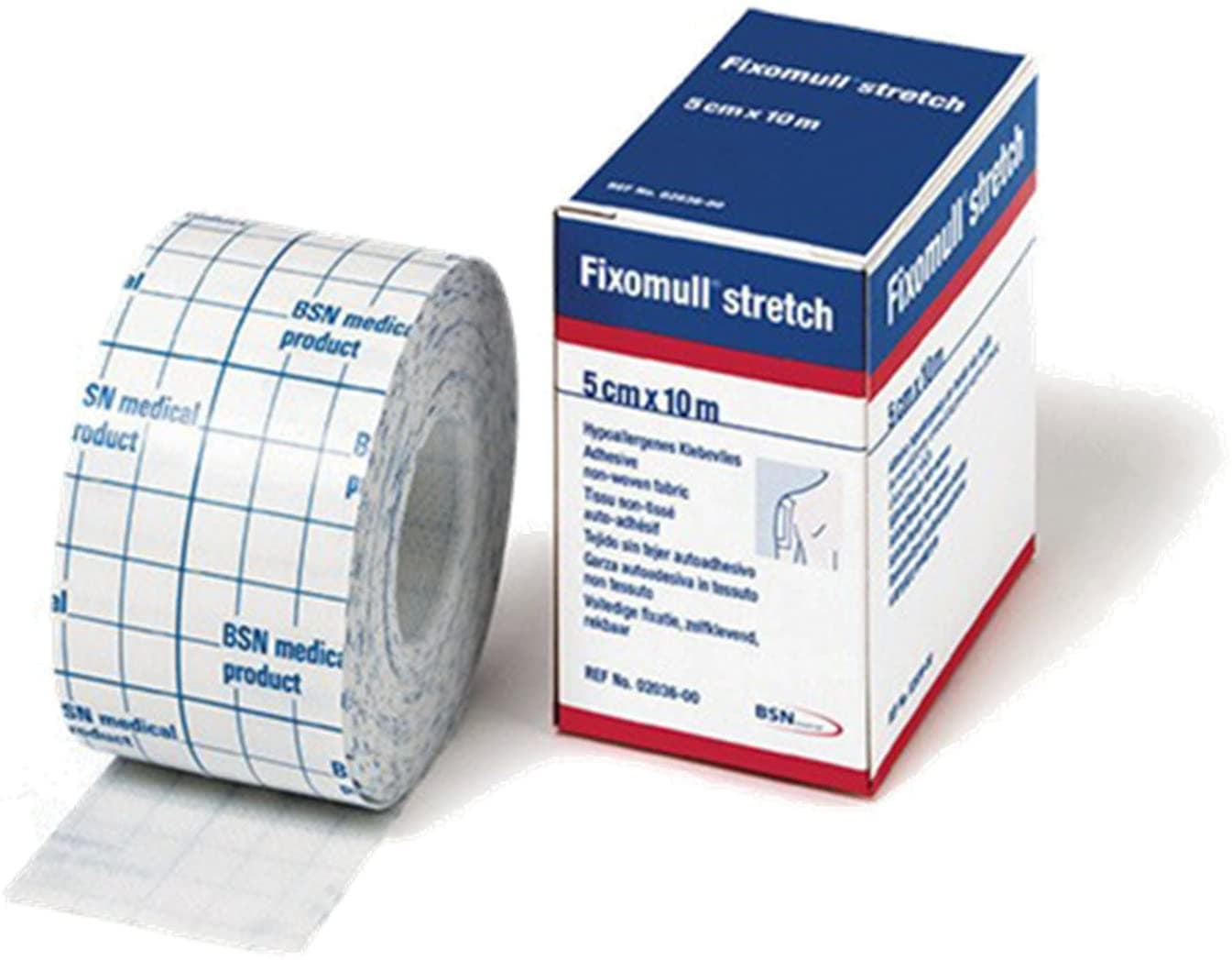Fixomull Stretch – Esparadrapo fijador elástico 10 m × 5 cm