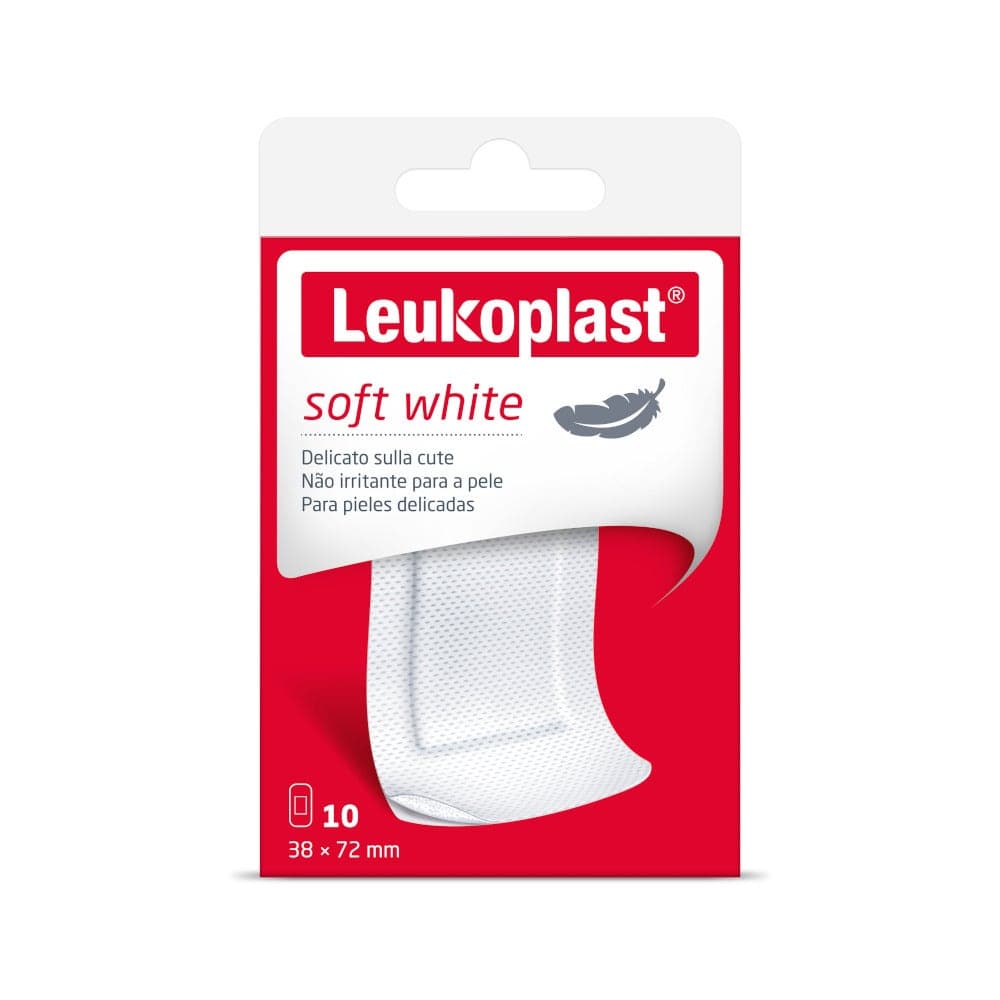 Leukoplast Soft White 72×38 mm – 10 tiritas