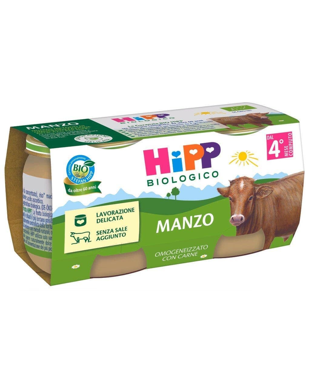 HiPP Bio Carne de Ternera Homogeneizada – 2 x 80 g