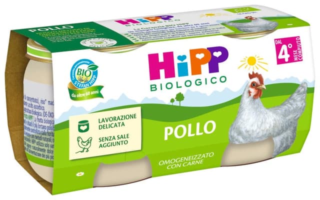 Proteína + Hierro | HiPP Bio Pollo Homogeneizado 2 x 80 g