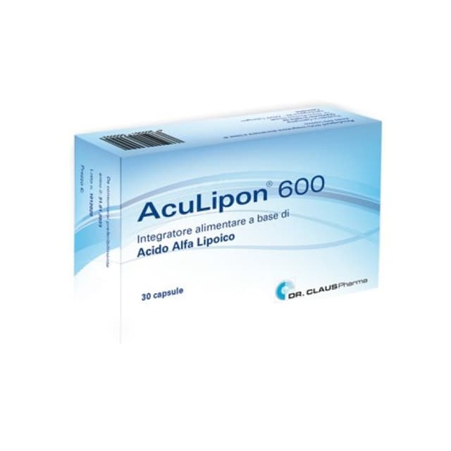 Ácido alfa-lipoico 600 mg – 30 cápsulas | Aculipon 600