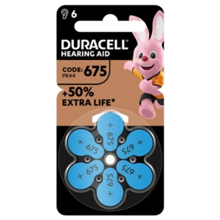 Duracell Easy Tab 675 – Pilas para audífonos