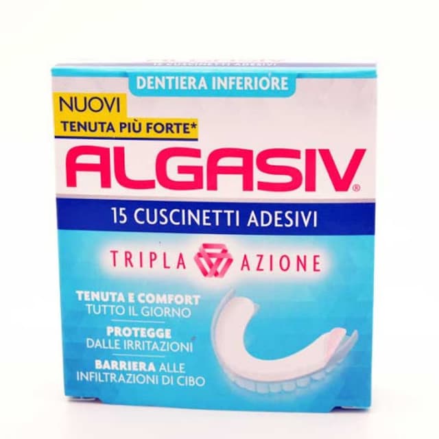 Algasiv Ades Almohadillas Adhesivas para Prótesis Inferior – 15 unidades
