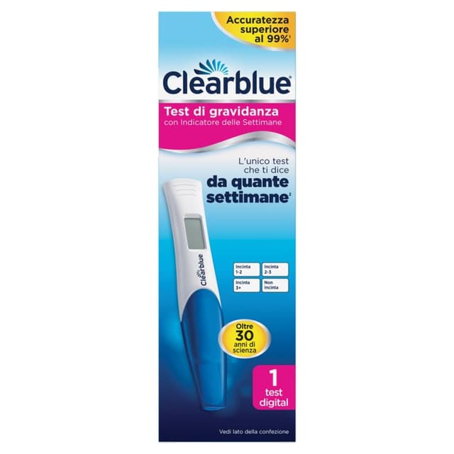 Clearblue Test de Embarazo Digital con Indicador de Semanas – 1 Test