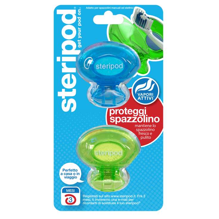 Steripod Protector de Cepillo de Dientes – 2 unidades