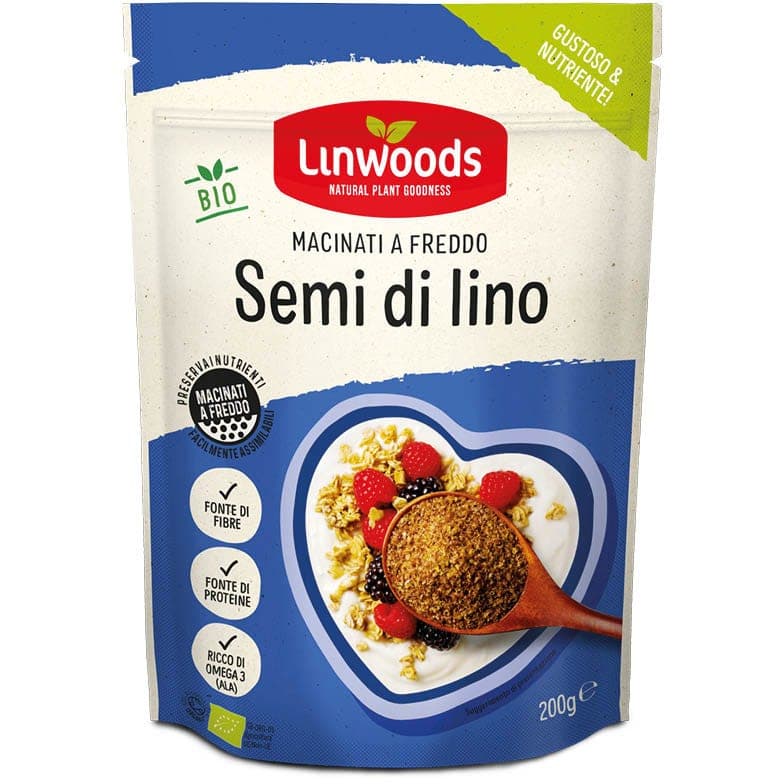 Omega-3 + Fibra – 200 g Baule | Semillas de Lino Molidas LINWOODS