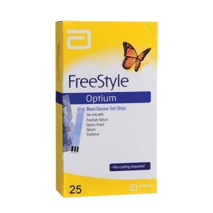 Tiras Reactivas FreeStyle Optium – 25 unidades