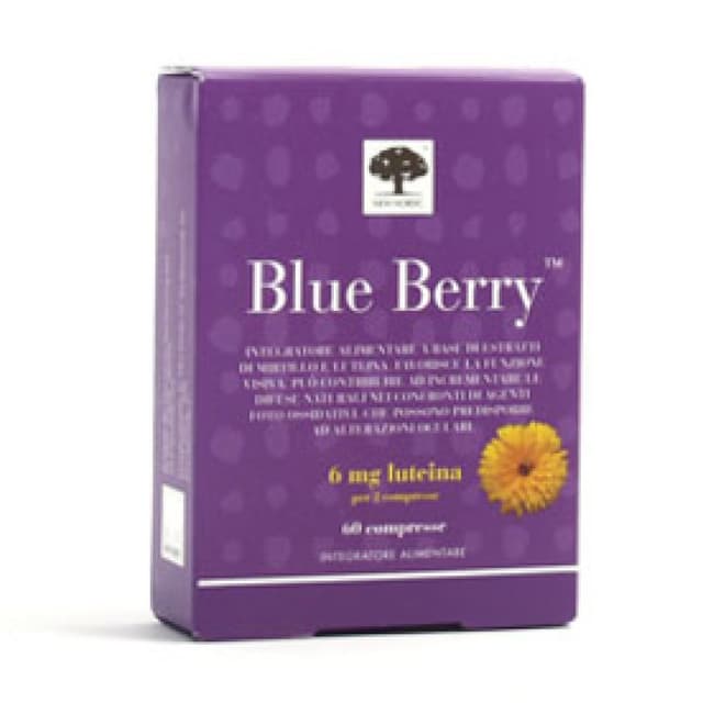 Arándano + Luteína – 60 comprimidos | Blue Berry New Nordic