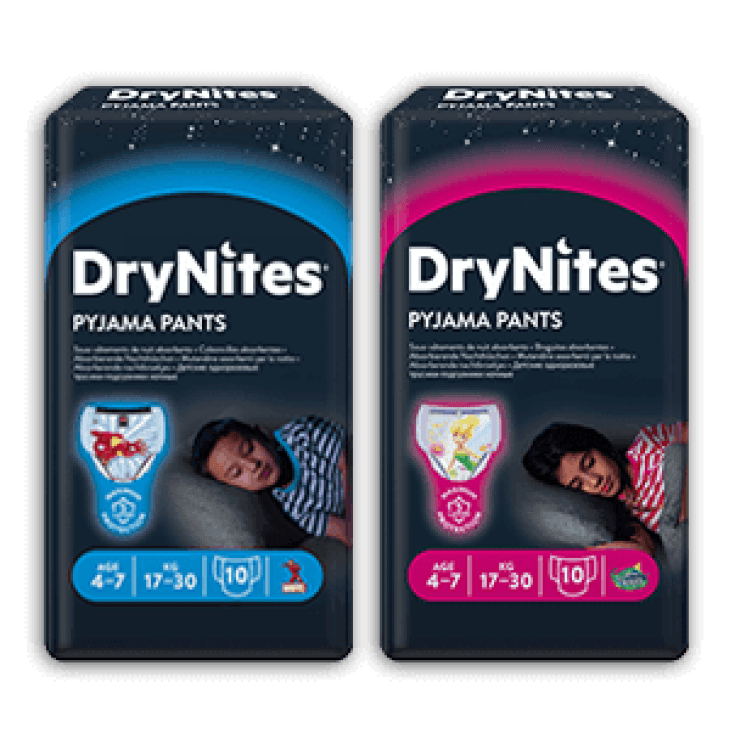 Huggies DryNites Boy – 10 pañales (17–30 kg)