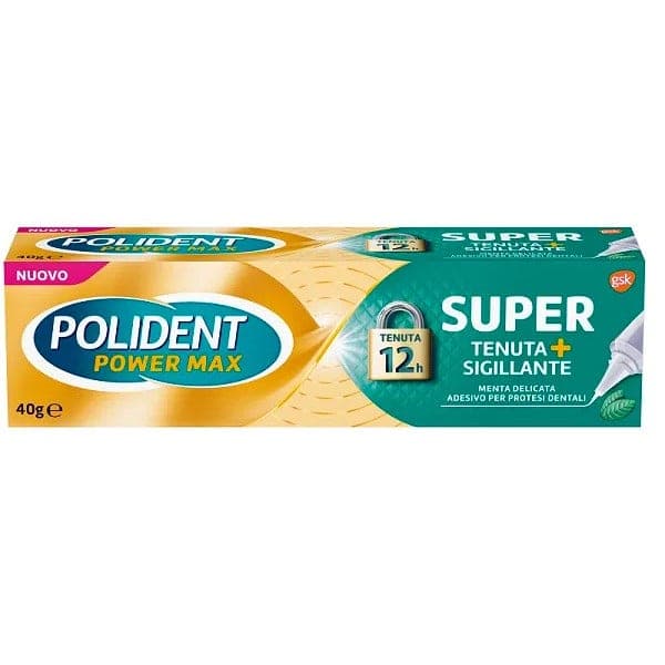 Polident Super Tenuta Mint – 40 g Crema adhesiva