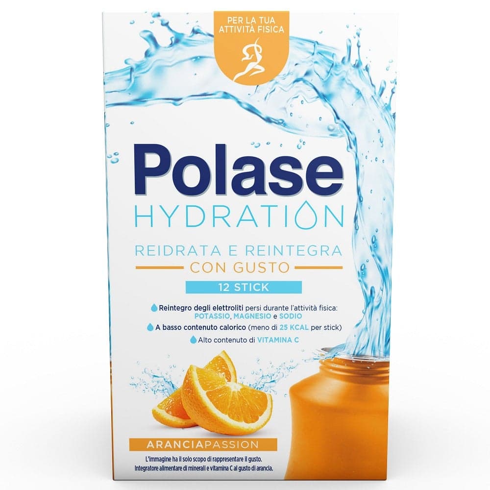 Potasio 400 mg + Calcio – 12 sobres | Polase Hydration Orange