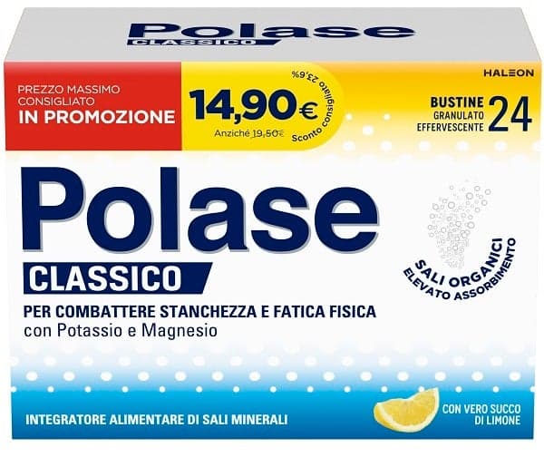 Magnesio + Potasio – 24 sobres | Polase Limón