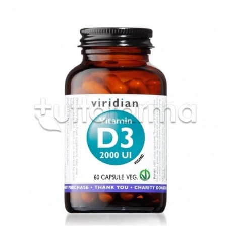 Viridian Vitamina D3 2000 UI – 60 cápsulas