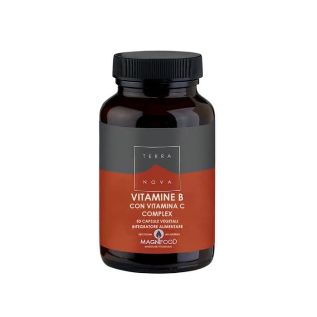 Terranova Complejo de Vitamina B + C – 50 cápsulas