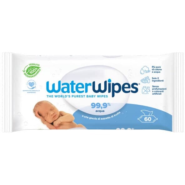 WaterWipes Bio – 60 toallitas húmedas