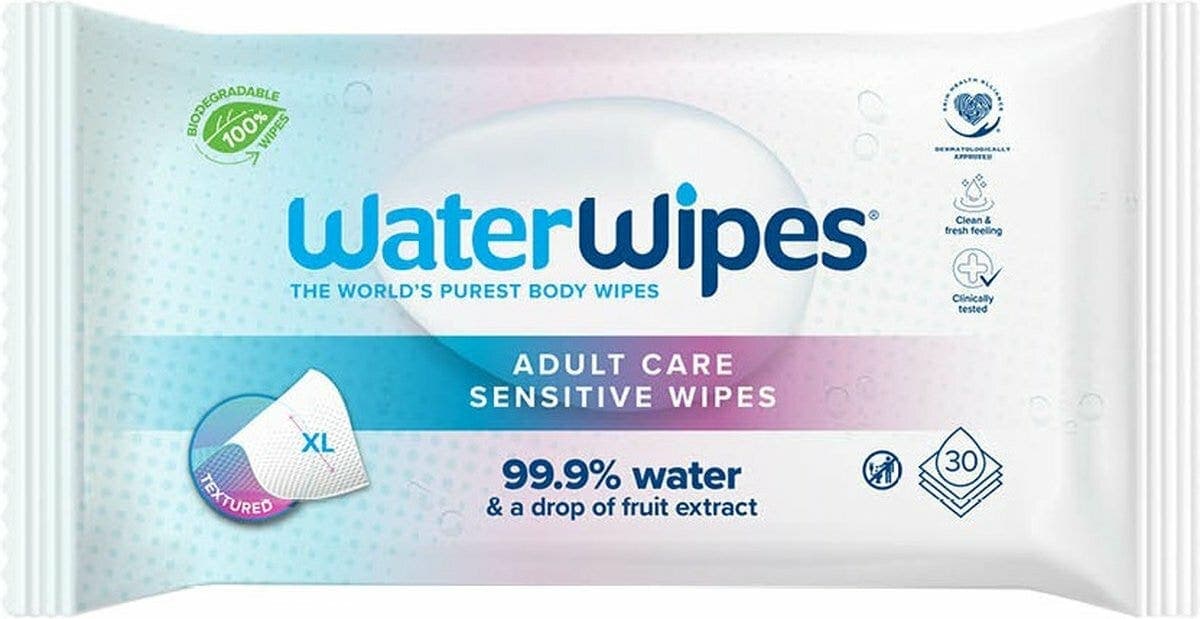 WaterWipes Adult – 30 toallitas húmedas