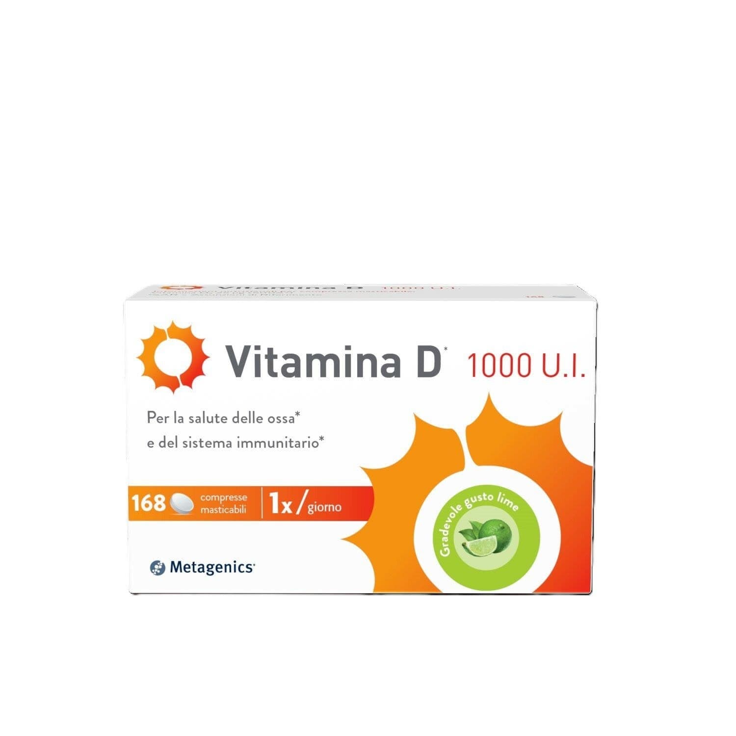 Vitamin D 1000 UI – 168 comprimidos masticables | Metagenics